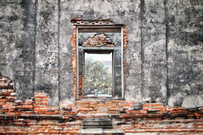 Entrance of historic building