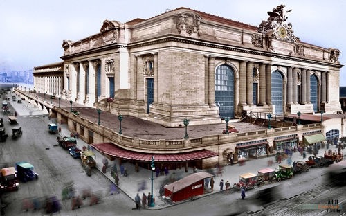 High angle view of historical building