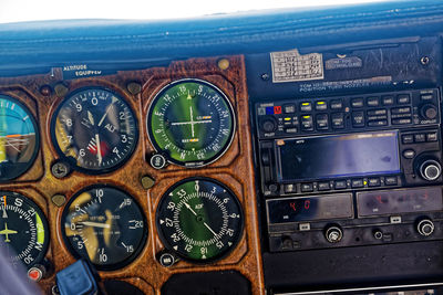 Close-up of airplane window