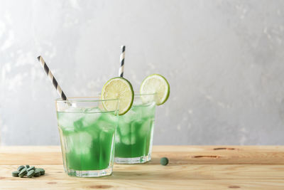 Close-up of drink on table