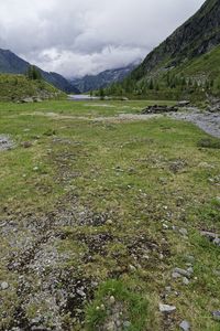 Scenic view of landscape against sky