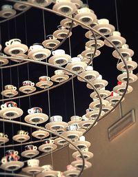 Low angle view of illuminated lights