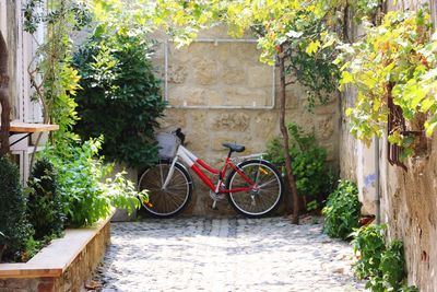 Cars parked in front of built structure