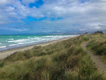 Scenic view of sea against sky