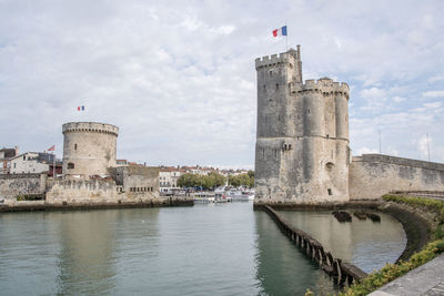 View of fort against sky