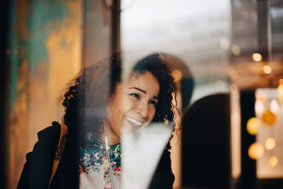 Portrait of a smiling young woman