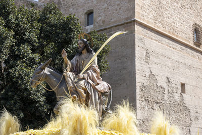 Low angle view of statue
