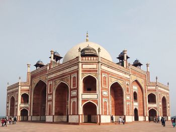 View of historical building against clear sky