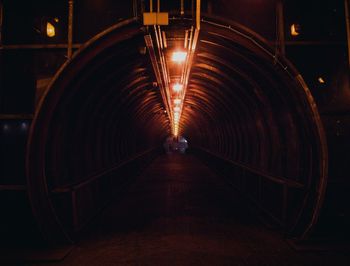 Illuminated tunnel