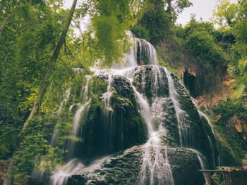 River flowing through rocks