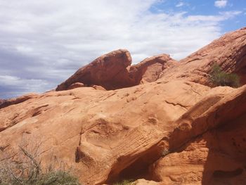 Scenic view of mountain against sky