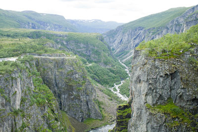 Scenic view of mountains