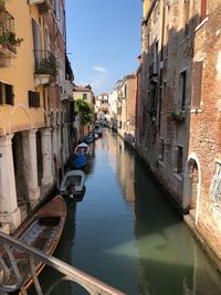 Canal amidst buildings in city