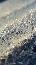 Close-up of snowflakes