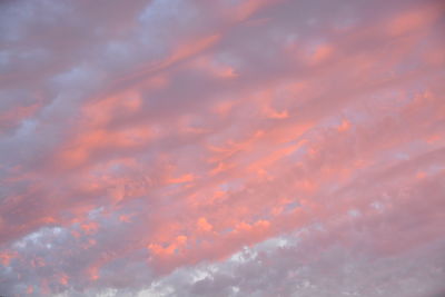 Low angle view of clouds in sky