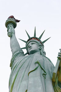 Low angle view of statue