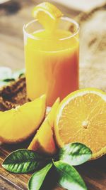 Close-up of drink on table