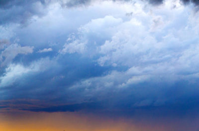 Low angle view of clouds in sky