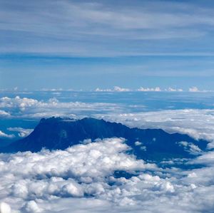 Aerial view of cloudscape against sky