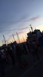 Sunset over the road