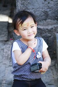 Portrait of cute girl
