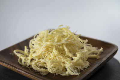 Close-up of pasta in plate