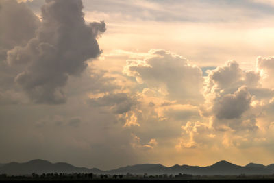 Scenic view of sky during sunset