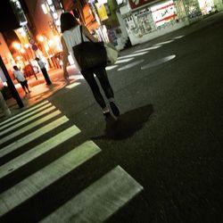 City street at night