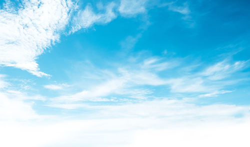 Low angle view of clouds in sky