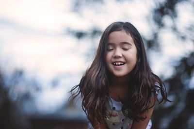 Portrait of a smiling young woman