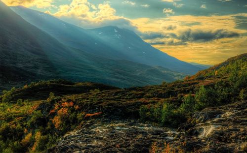 Scenic view of landscape against sky