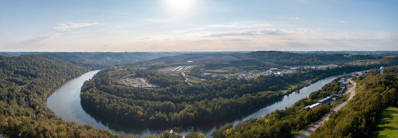 Panoramic view of landscape against sky