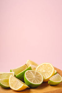 Close-up of fruits against white background