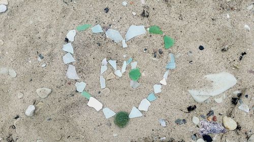 Close-up of sand on beach