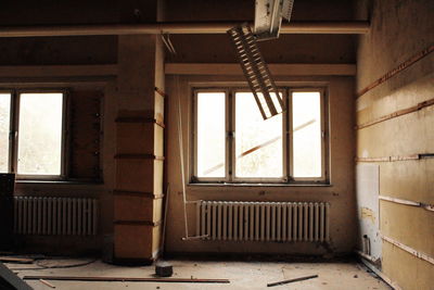 Interior of abandoned building