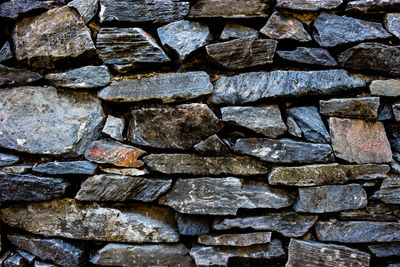 Full frame shot of stone wall