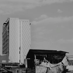 Low angle view of building against sky