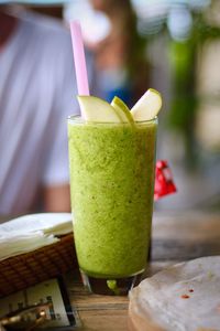 Close-up of drink on table