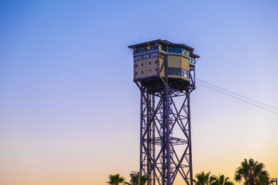 Low angle view of tower against sky