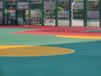 View of empty basketball court