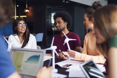 Business people discussing in office