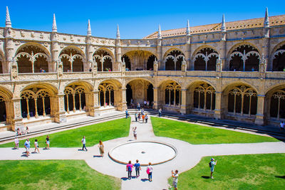 Low angle view of historical building