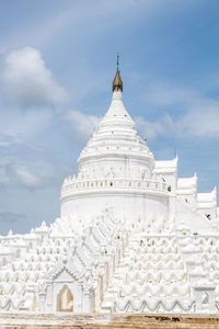 Low angle view of temple against sky