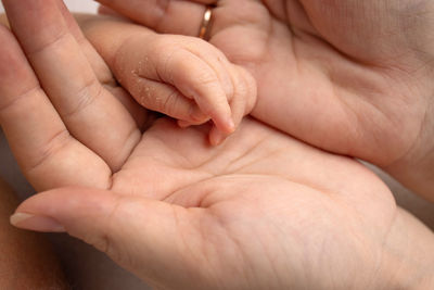 Close-up of human hand