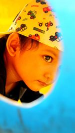 Close-up portrait of boy