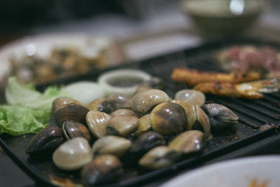 Close-up of food in plate