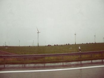 View of road along landscape