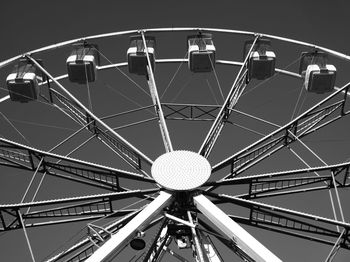 Low angle view of ferris wheel against sky