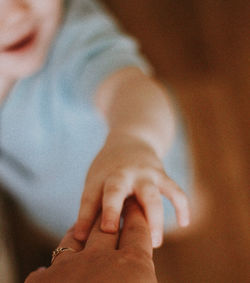 Close-up of hands