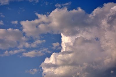 Low angle view of clouds in sky